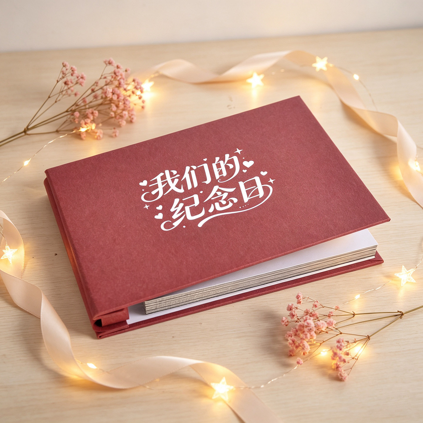 牛皮纸覆膜手工影集家庭纪念册图片