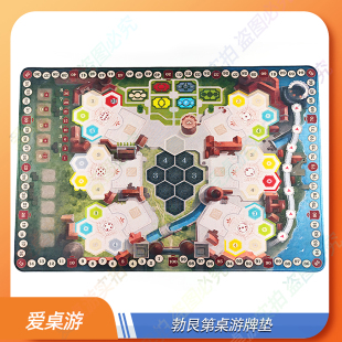 【爱桌游】桌游配件牌垫勃艮第鼠标垫The Castles of Burgundy
