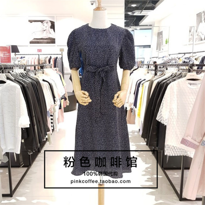 折扣韓國直發專柜正品OLIVE DES OLIVE18夏女顯瘦連衣裙YW8MO341