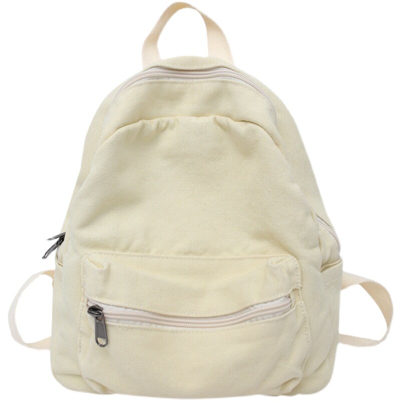 2023 NEW MINI SMALL SCHOOLBAG JAPANESE AND KOREAN CASUAL FASHION CANVAS BACKPACK STUDENT SOLID COLOR VERSATILE TABLET BACKPACK