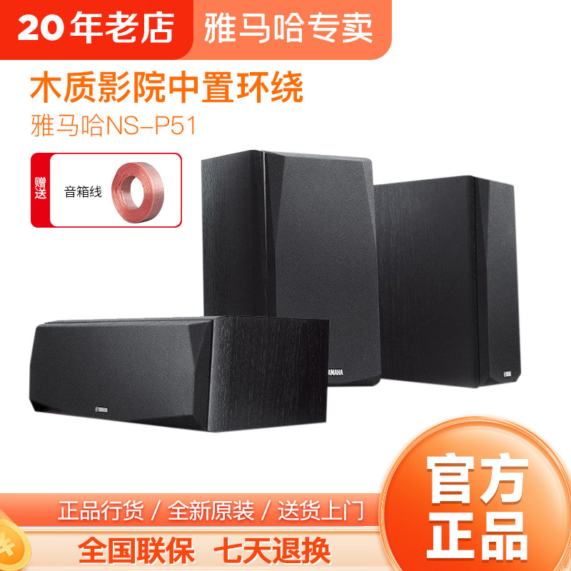 Yamaha/雅马哈 NS-P51中置环绕音箱5.1家庭影院套装hifi音响家用