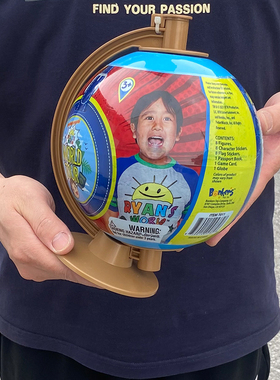 出口美国瑞恩的世界Ryan's world地球仪盲盒80款各国公仔人偶礼物