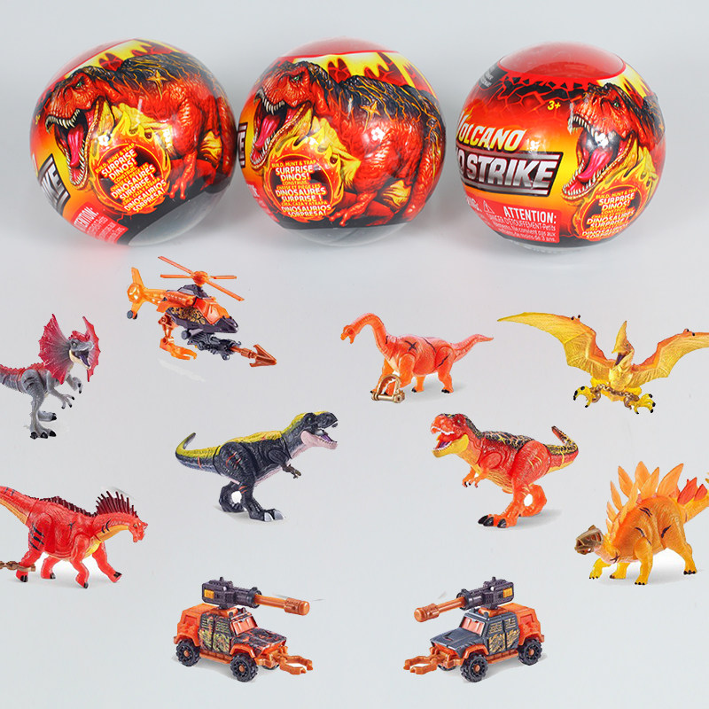 出口美国zuru四代火山版恐龙盲蛋惊喜拆拆乐蛋男孩恐龙玩具分享礼