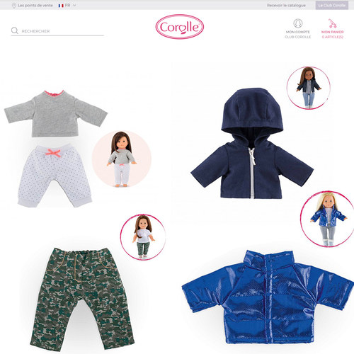漂亮的娃娃配件服饰法兰西品牌corolle38厘米沙龙可穿