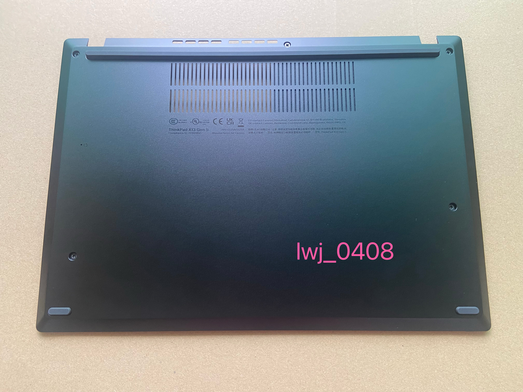 Thinkpad X13 Gen5 D壳 底壳 主机下盖外壳5CB1M21542 5CB1M21545