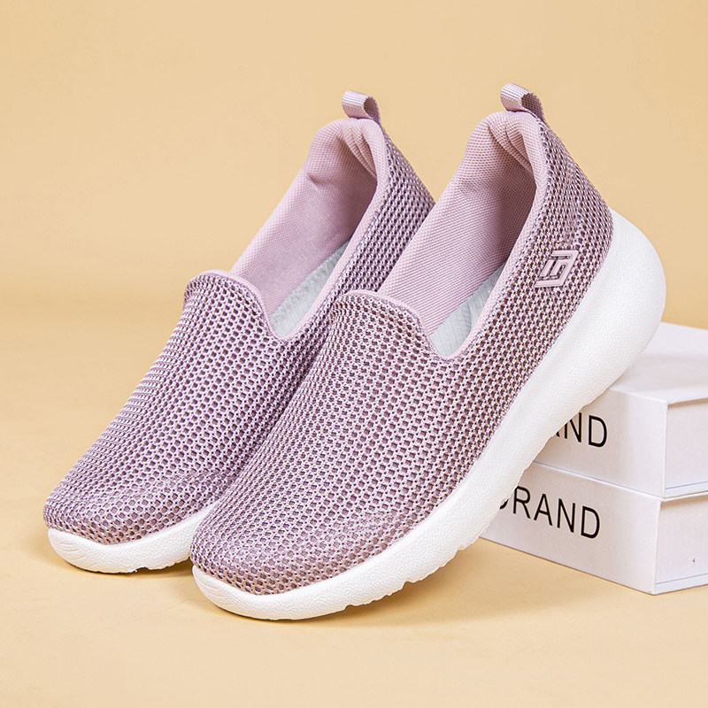 秋季新款透气软底休闲女鞋平底浅口一脚蹬男女款单鞋中老年健步鞋,女鞋,健步鞋,淘宝优惠券,粉丝福利购,淘宝优惠卷