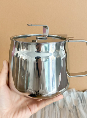 304不锈钢油罐厨房家用滤油壶储油罐猪油罐壶专用耐高温存油罐