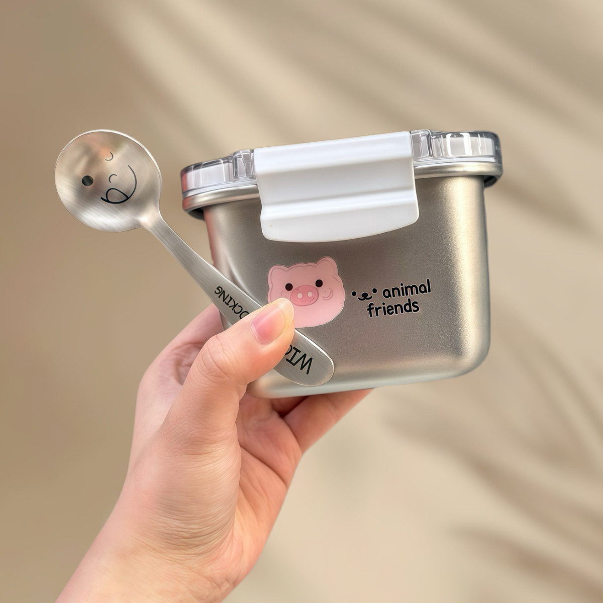 卡通可爱迷你小饭盒宝宝辅食碗带盖密封304不锈钢密封防漏ins风潮,餐饮具,饭盒/保温桶/保温提锅,淘宝优惠券,粉丝福利购,淘宝优惠卷