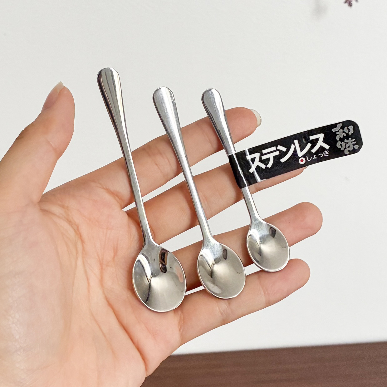 外贸原单调料勺子家用厨房304不锈钢短柄盐勺迷你小勺精致咖啡勺