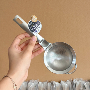 短柄304不锈钢漏勺滤油勺撇油过滤网打沫勺去油厨房分离隔油汤勺