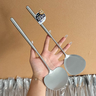 全钢304钢小锅铲迷你圆柄加厚炒菜小铲子家用宿舍短柄煎铲炒铲ins
