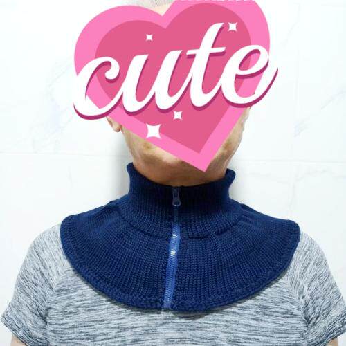 秋冬竹炭棉线假领子拉链围脖领圈百搭无领保护颈椎男女可用