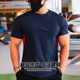 速干紧身衣健身教练工服定制 半拉链男款 撸铁狼冰丝运动polo衫 短袖