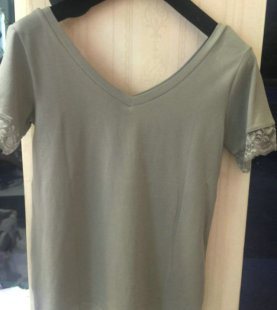 现货黛安芬TriumphV领舒适短袖睡衣打底衫瑜伽服家居服 JC14LDT