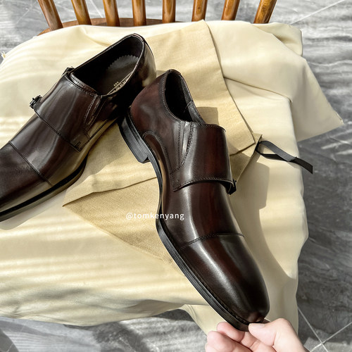 小众设计双侧扣孟克鞋