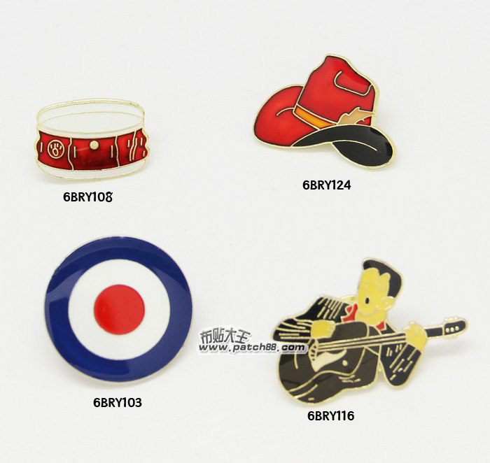 猫王 the who摇滚乐队徽章 西部牛仔 金属徽章 胸针 别针 胸章