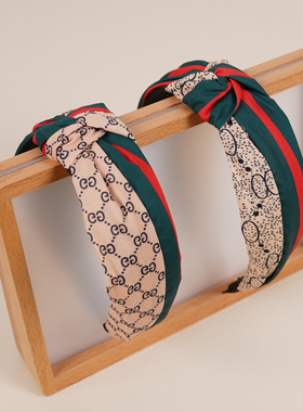 时尚交叉宽边布艺撞色红绿红头饰发卡发箍hair hoop hair band