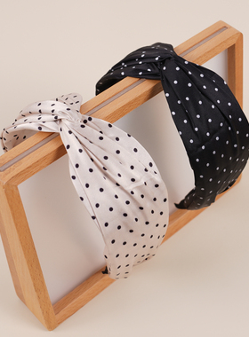 复古交叉宽边时尚缎面小波点头饰发卡发箍hair hoop hair band