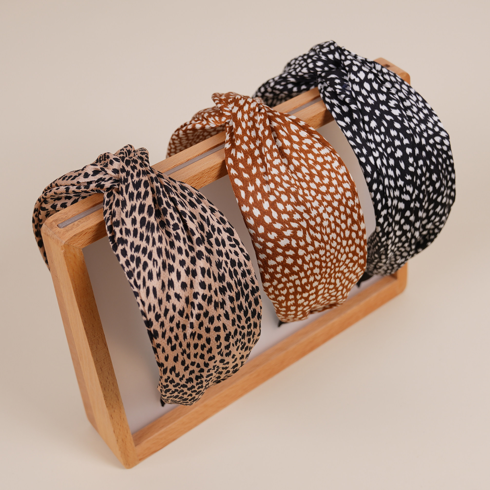 复古交叉宽边时尚布艺蝙蝠纹头饰发卡发箍hair hoop hair band