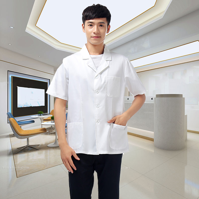 抗皱短款短袖医生服夏季薄款短袖