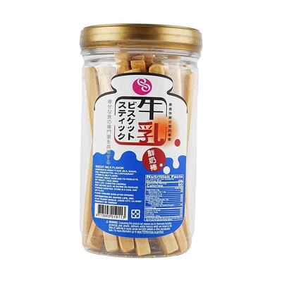 台湾味长松牛乳鲜奶棒/巧克力棒  200g罐装（蛋奶素）