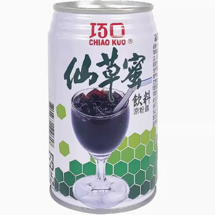 台湾巧口仙草蜜饮料320ml 烧仙草果冻黑凉粉清凉夏天解渴