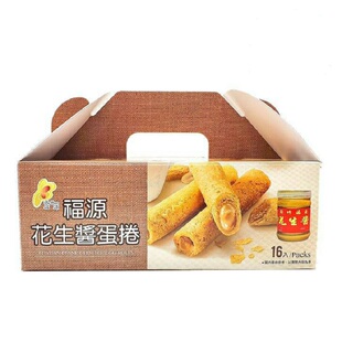 张子宣力推荐台湾新竹福源花生酱蛋卷手工夹心饼干零食传统糕点心