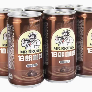 台湾伯朗咖啡蓝山风味/卡布奇诺/浓咖啡即饮饮料品240ml