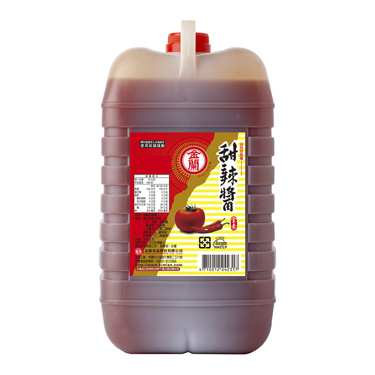 台湾进口 金兰甜辣酱5L  餐厅专用