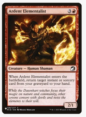 牌客窝 万智牌 热诚元素师 Ardent Elementalist 铁 红