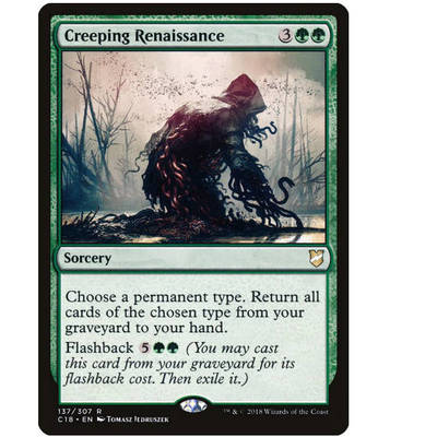 牌客窝 万智牌 可怖复起 Creeping Renaissance 金 绿