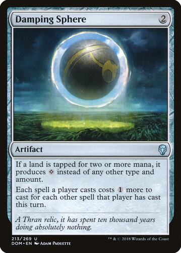 牌客窝 万智牌 滞阻法球 Damping Sphere 银 神器 闪