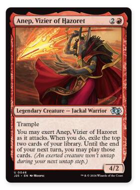 万智牌 哈佐蕾维齐尔阿内普 Anep, Vizier of Hazoret 银 红