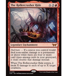 牌客窝 万智牌  夺命过山车 The Rollercrusher Ride 秘稀 红色