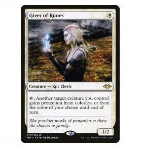 牌客窝 万智牌 符文铭僧 Giver of Runes 金 白 闪