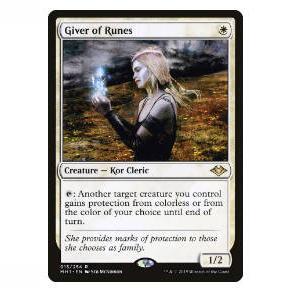 牌客窝 万智牌 符文铭僧 Giver of Runes 金 白 闪