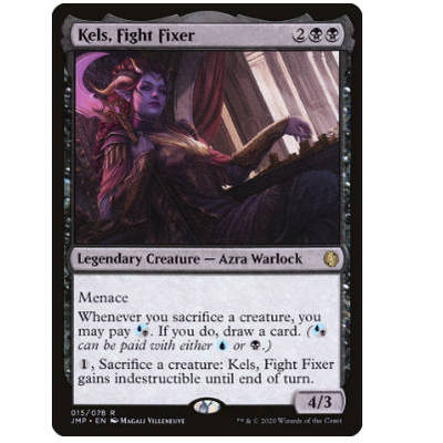 牌客窝 万智牌 战斗操盘手凯尔斯 Kels, Fight Fixer 金 黑