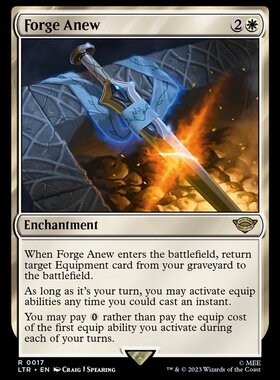 牌客窝 万智牌  重铸一新 Forge Anew  金 白色