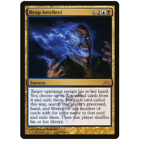 牌客窝 万智牌  剥夺智识  Reap Intellect  秘稀 多色