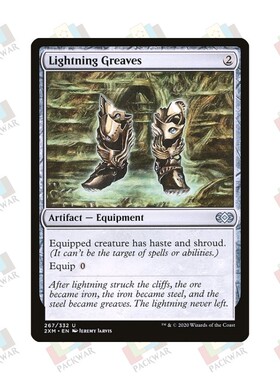 牌客窝 万智牌 迅雷护胫 Lightning Greaves 金 神器 闪