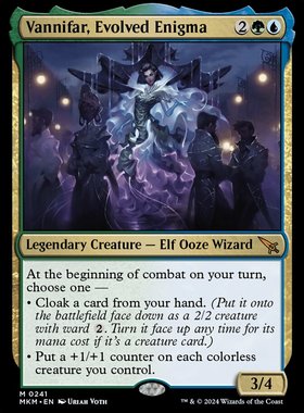 万智牌 进化谜团凡妮法 Vannifar, Evolved Enigma 秘稀 多色