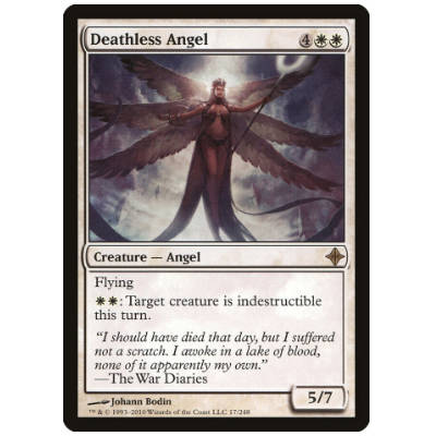 牌客窝 万智牌 不亡天使 Deathless Angel 金 白
