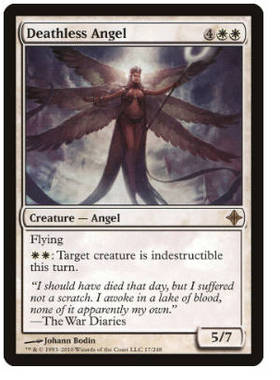 牌客窝 万智牌 不亡天使 Deathless Angel 金 白