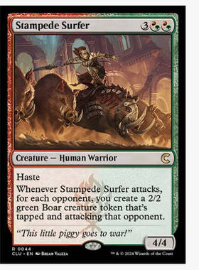 牌客窝 万智牌 Stampede Surfer 金 多色 CLU