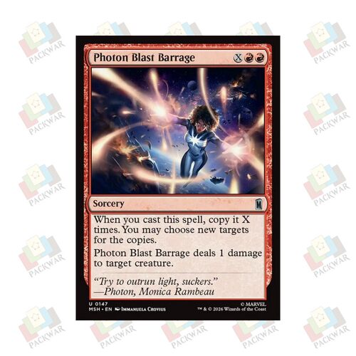 牌客窝 万智牌 光子爆破齐射 Photon Blast Barrage 银 红 闪
