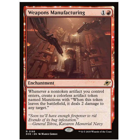 牌客窝 万智牌 武器洪流 Weapons Manufacturing 金 红