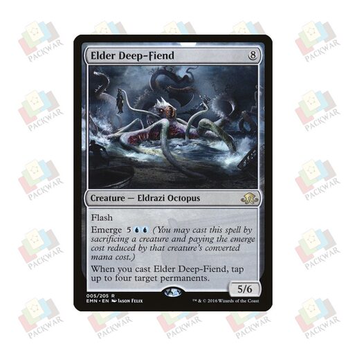 牌客窝  万智牌  古渊魔蛸 Elder Deep-Fiend 金 神器 闪