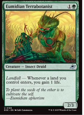 牌客窝 万智牌 蝣美迪地植师 Eumidian Terrabotanist 银 绿色