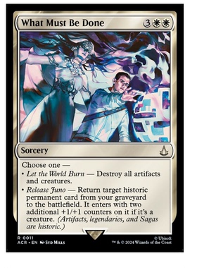 牌客窝 万智牌  必竞之事  What Must Be Done 金 白色