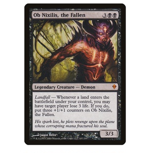牌客窝 万智牌 堕落者欧尼希兹 Ob Nixilis, the Fallen 金 黑